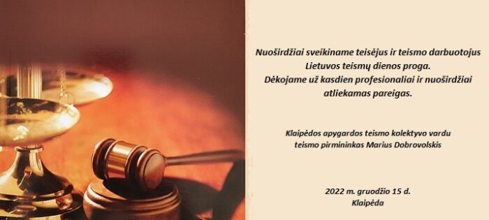 Su Teismų diena!