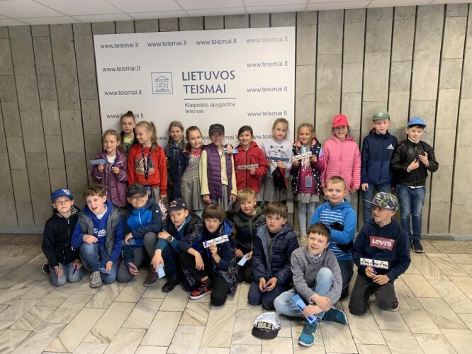  Moksleivių ekskursija Klaipėdos apygardos teisme
