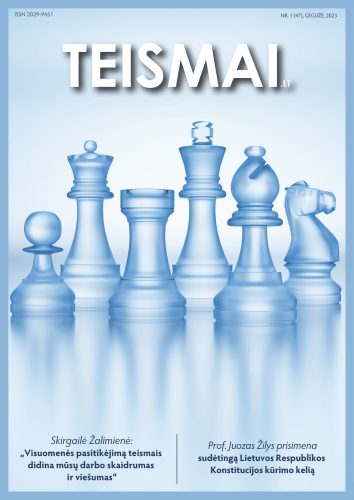 Pasirodė naujas žurnalo TEISMAI.LT numeris!