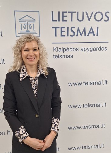 Klaipėdos apygardos teisme darbą pradeda teisėja Erika Tamošaitienė