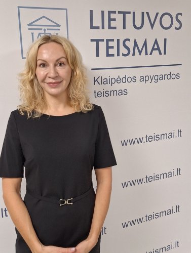 Klaipėdos apygardos teisme darbą pradeda teisėja Eglė Žakevičiūtė