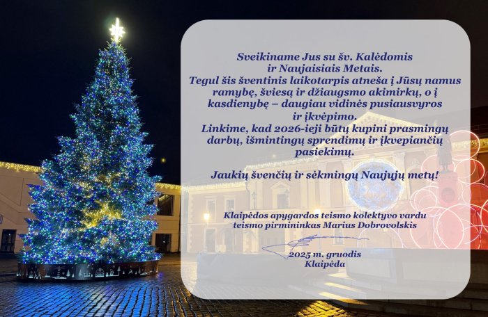 Sveikiname su artėjančiomis šventėmis!