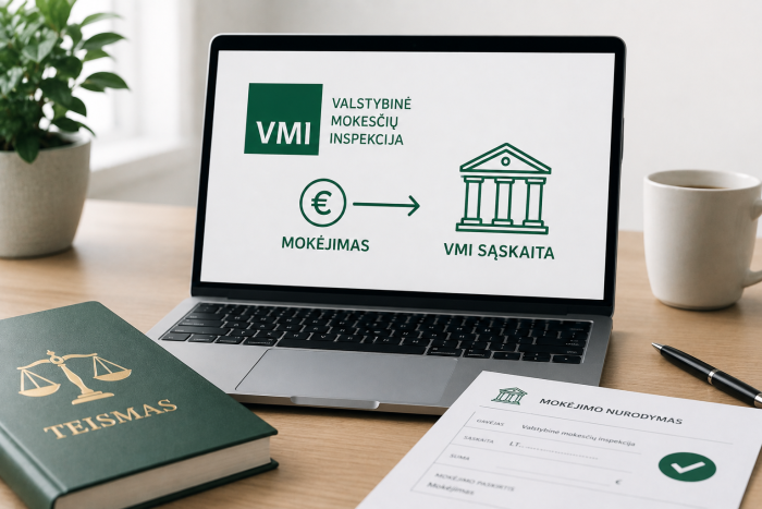 Pasikeitė įmokų kodai mokėjimams į VMI sąskaitas