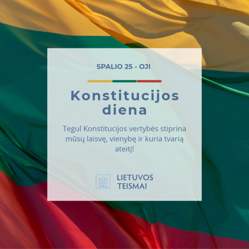 Konstitucijos dienai artėjant
